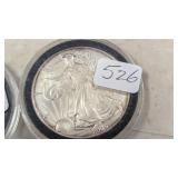 American Silver Eagle .999  - see photo for date