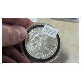 American Silver Eagle .999  - see photo for date