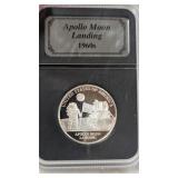 .999 Fine Silver 1/2 oz Apollo Landing