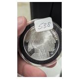 1 oz .999 Fine Silver Buffalo