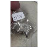 1 OZ Silver Star .999 Fine YPS