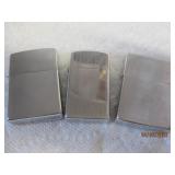 3 Zippo lighters