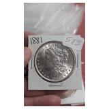 Morgan Dollar 1881 UNC