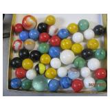 Lot Vintage marbles w/ Shooters