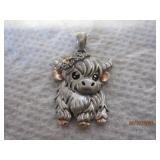 Sterling Ball w/ Gold accent Necklace 18