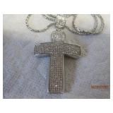 SS Large Rhinestone Pave Cross 24