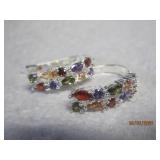 Sterling Multi Color earrings