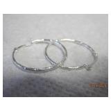 Sterling loop earrings
