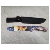 167. Freedom Eagle American Flag Fixed Blade