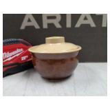 108. Vtg Watt Pottery CabinArt Bakeware w lid