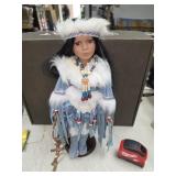 62. Native American Indian Porcelain Doll