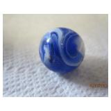 Blue Swirl Marble 17 mm
