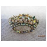 Multicolor Iridescent Crown Pin 1 3/4