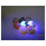 Eight Uranium Marbles .57-.65