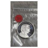 .999 2 oz Silver Round Trump 45th President