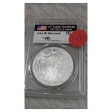 2003 American Silver Eagle Mercanti Sig