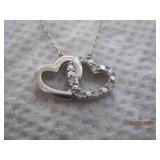 Sterling double pearl Necklace - 18