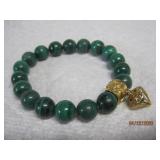 Malachite Bead Bracelet