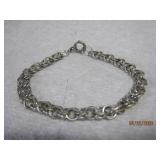 Sterling double link Charm Bracelet - 7