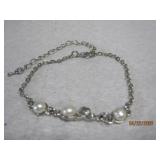 Pearl Draw String Bracelet - adj