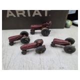 vintage red rubber toy tractors Auburn Rubber