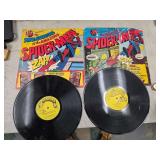 vtg Power Records vinyl LPs spiderman