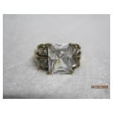 Sterling Large Mount w/ Baguette Ring - 8