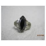Sterling Black Onyx Ring - 5.5