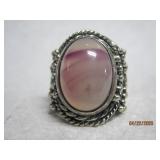 Sterling Moonstone Ring - 9