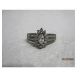 Sterling Multi Stone Ring - 7