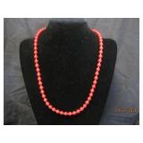Napier Red Bead w/ Gold Spacers - 24
