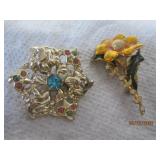 2 Pins Sunflower & Multi Color