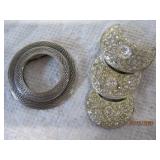 2 PC fur clip, Scarf Pins