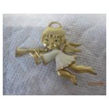 Angel w/ horn Pin - 2.25