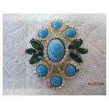 Multi Color Brooch Pin Pendant - 2.5