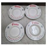 vintage ceramic ashtrays branded Coors