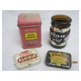 Lot Advertising Tins