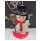 VTG cast iron snowman door stop