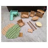 Vtg Calico Critters furniture and accessories