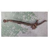 antique iron horse hame