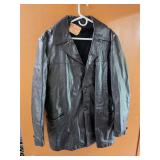 Vtg black leather jacket from Sears The Leather