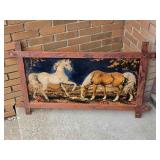 vintage Italian velvet tapestry wall hanging