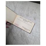vintage aviation memorabilia pilot log