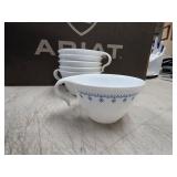vtg Corning Corelle cups Snowflake pattern