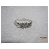 Sterling Peridot Faceted Gem - 10