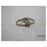 12k GF Wedding Band Ring Set - 2.5