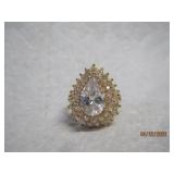 14k HGE Ornate Dinner Ring - 9