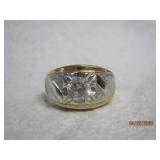 14k HGE Large Stone Ring - 12