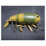 Vintage Brown Glass eye Plug Lure