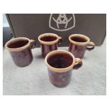 vintage McCoy Pottery brown drip glaze coffee